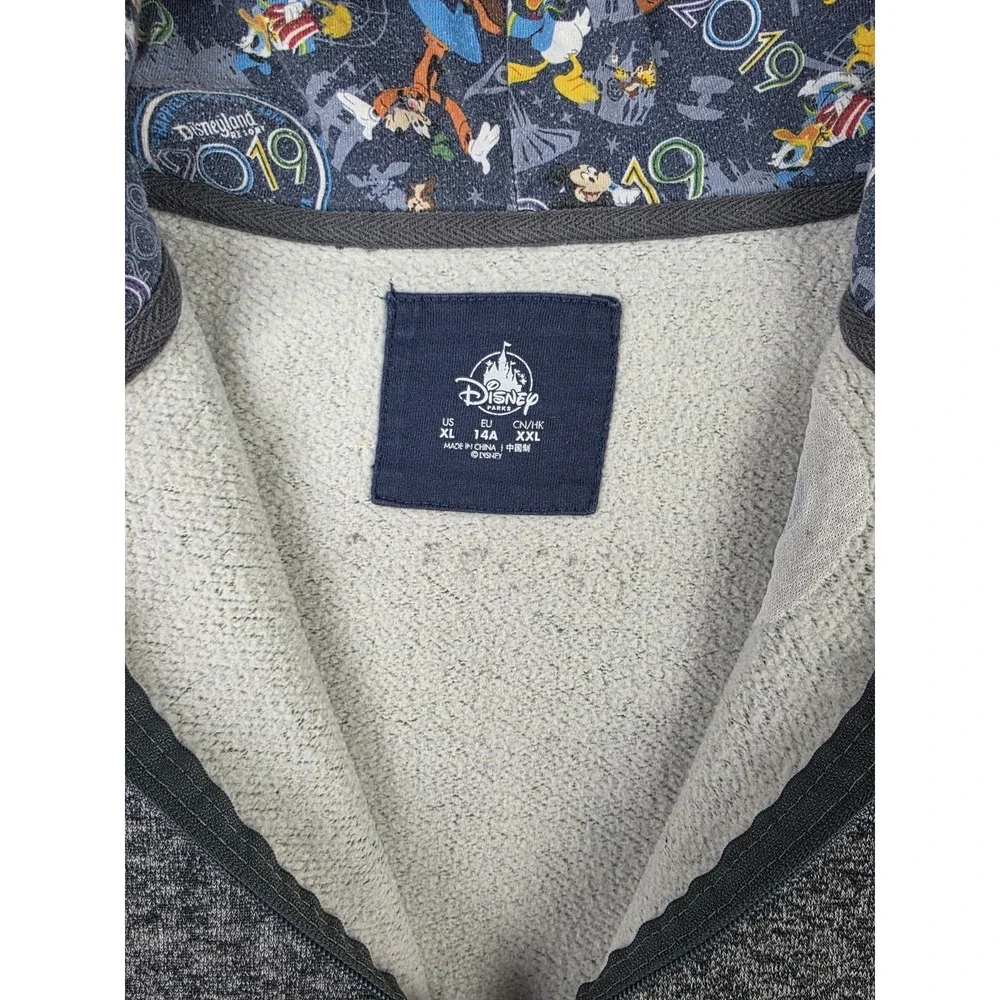 Walt Disney World Parks Youth XL Hoodie Jacket Mickey Goofy Embroidered‎ 2019